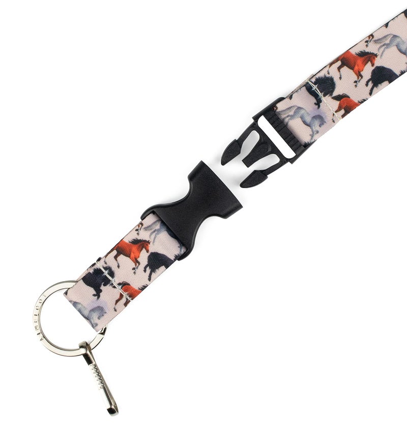 Limeloot Horses Premium Lanyard with Release Buckle, and Flat Ring - Image 3